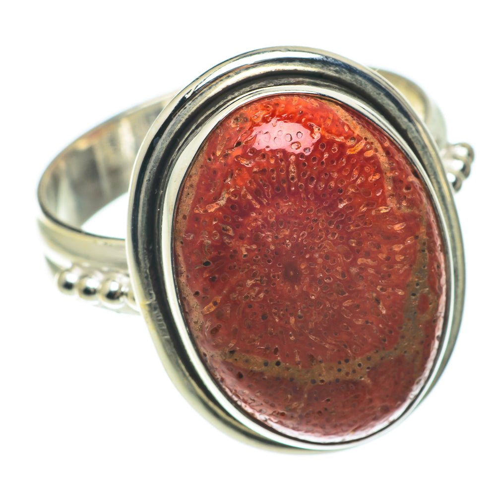 Sponge Coral Rings handcrafted by Ana Silver Co - RING64643