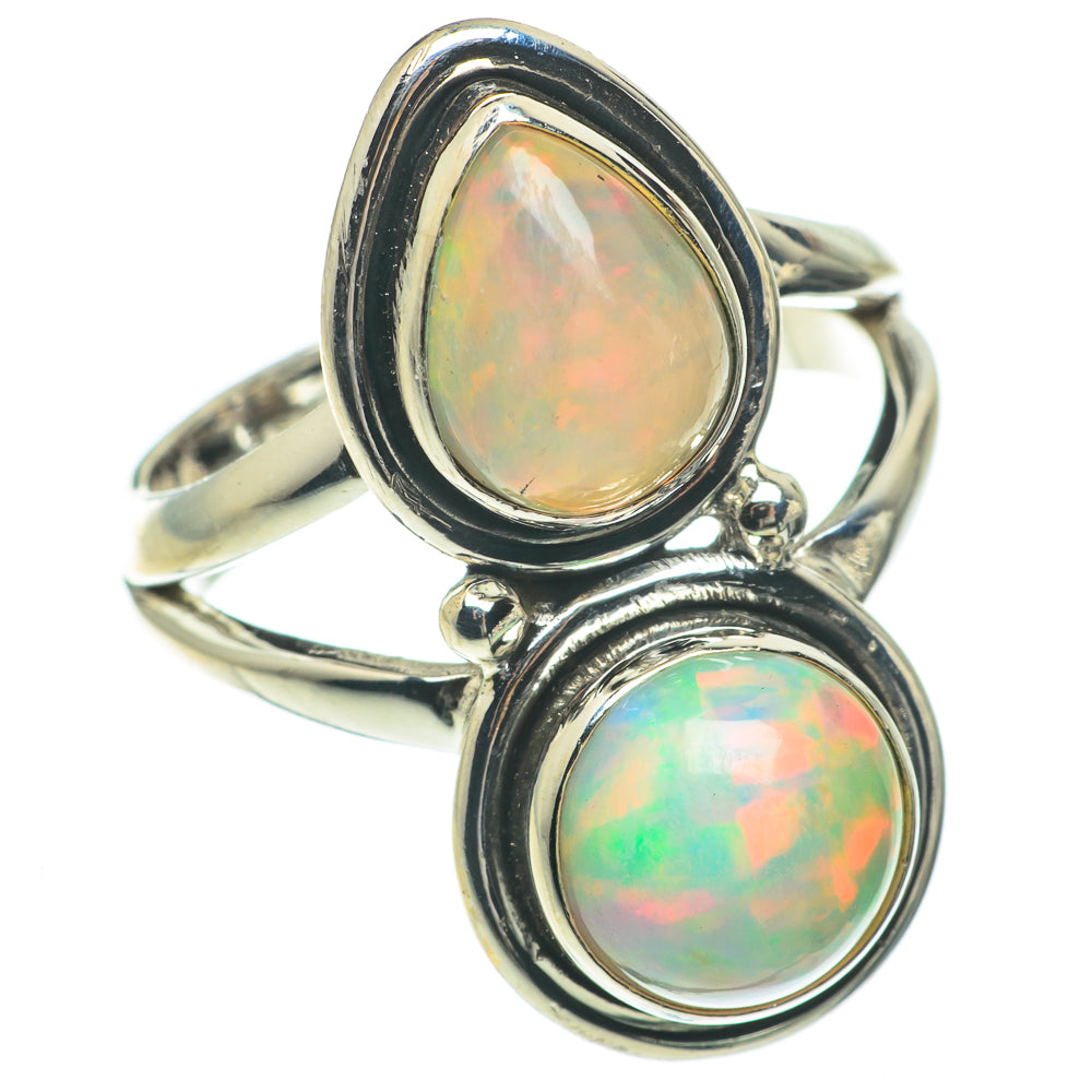 Ethiopian Opal Rings handcrafted by Ana Silver Co - RING64665