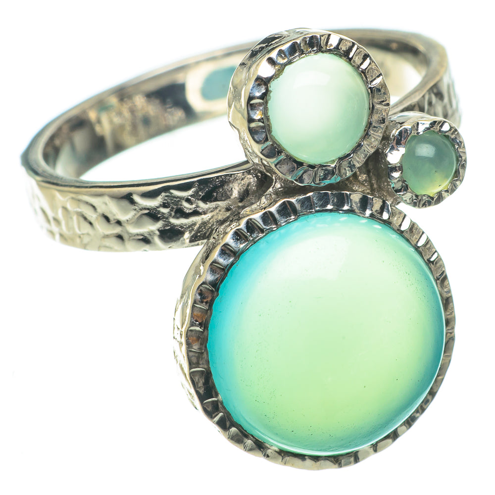 Aqua Chalcedony Rings handcrafted by Ana Silver Co - RING64667
