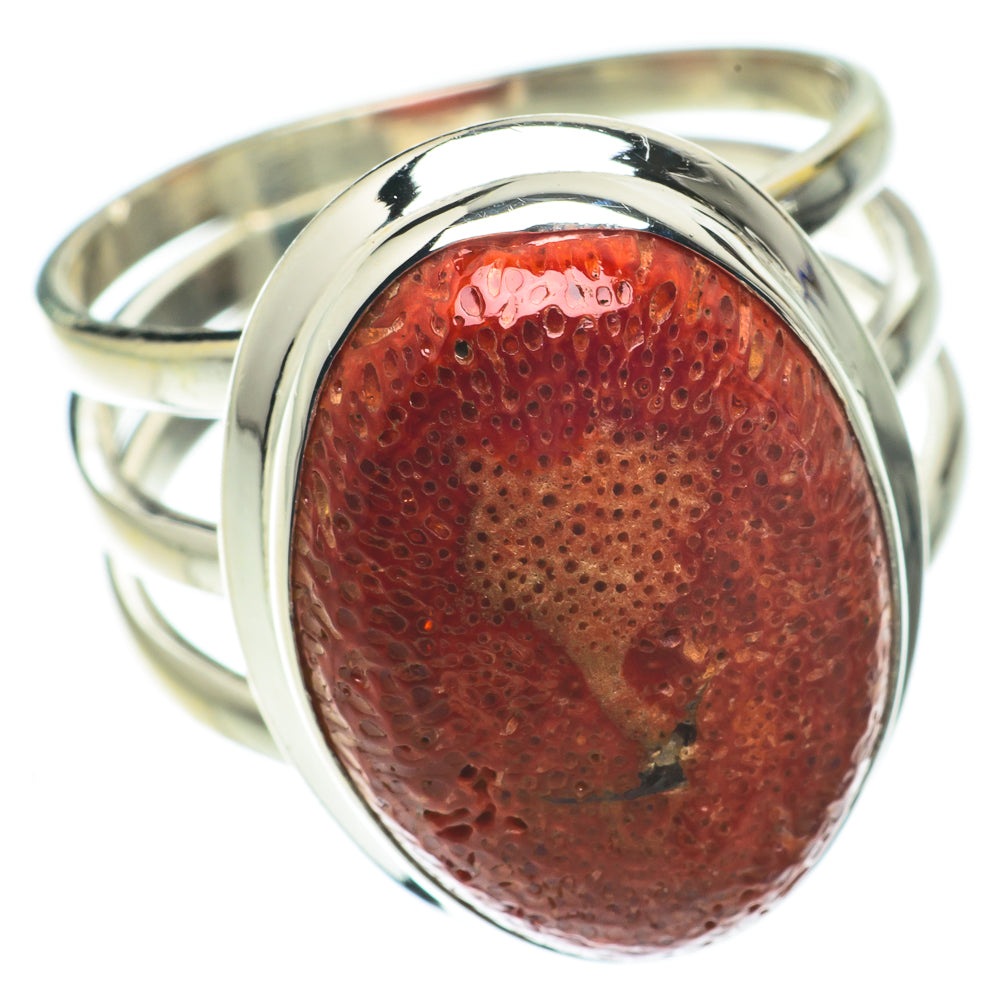 Sponge Coral Rings handcrafted by Ana Silver Co - RING64676