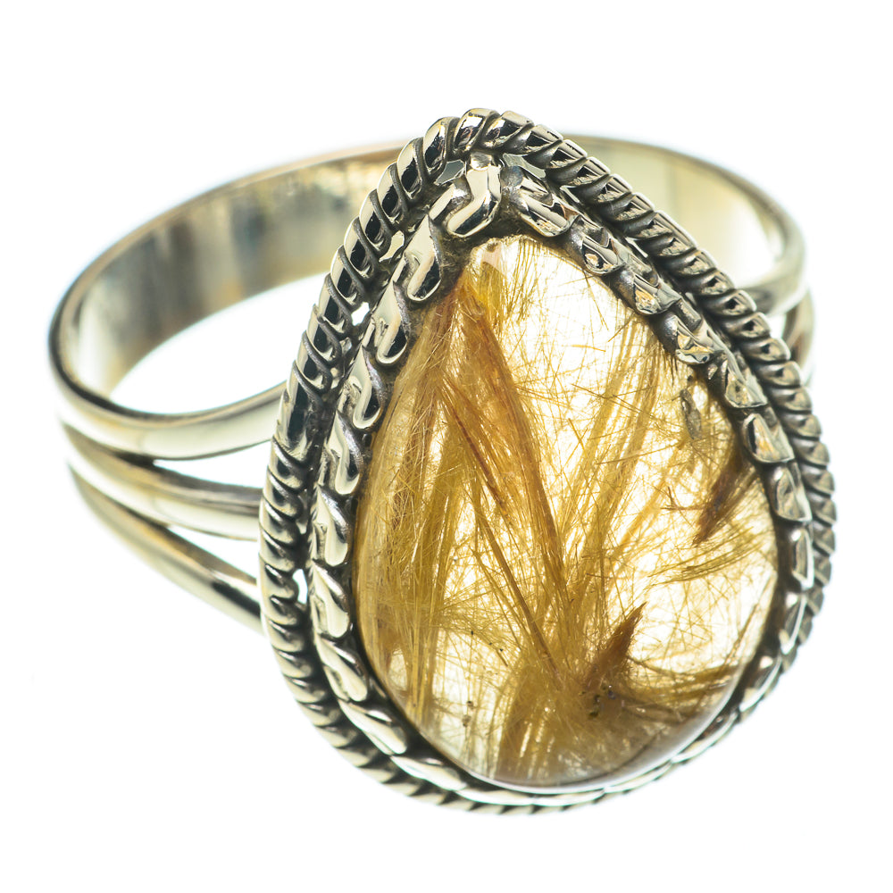 Rutilated Quartz Rings handcrafted by Ana Silver Co - RING64683