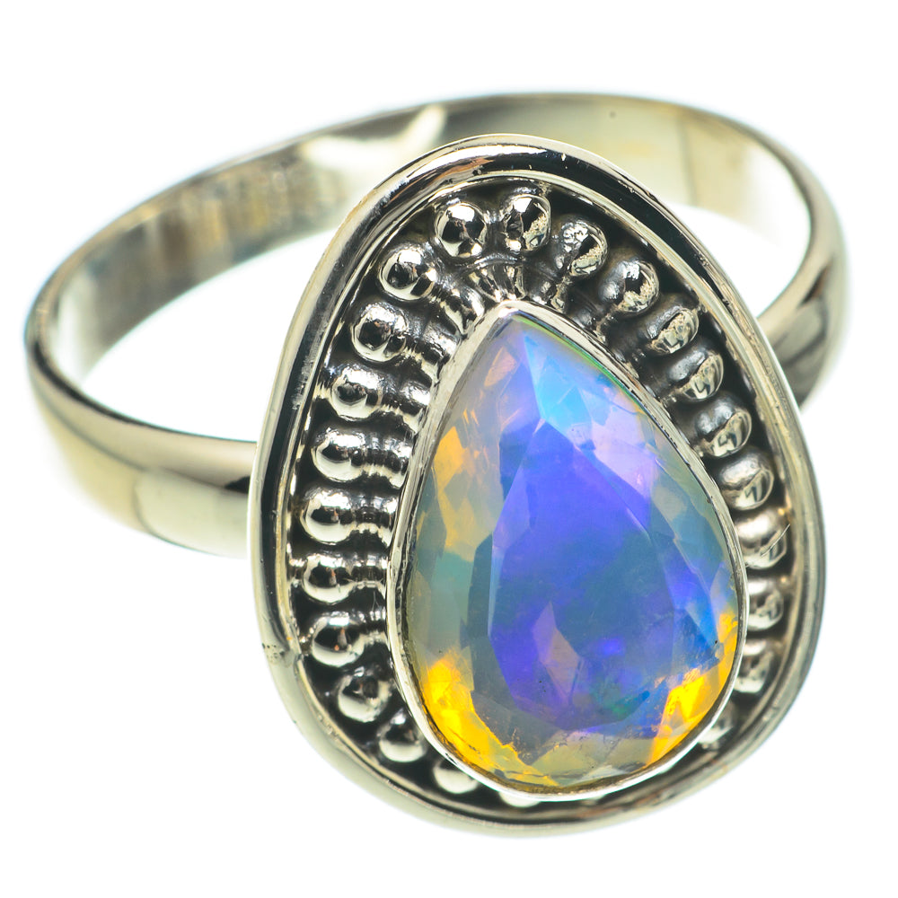 Ethiopian Opal Rings handcrafted by Ana Silver Co - RING64690