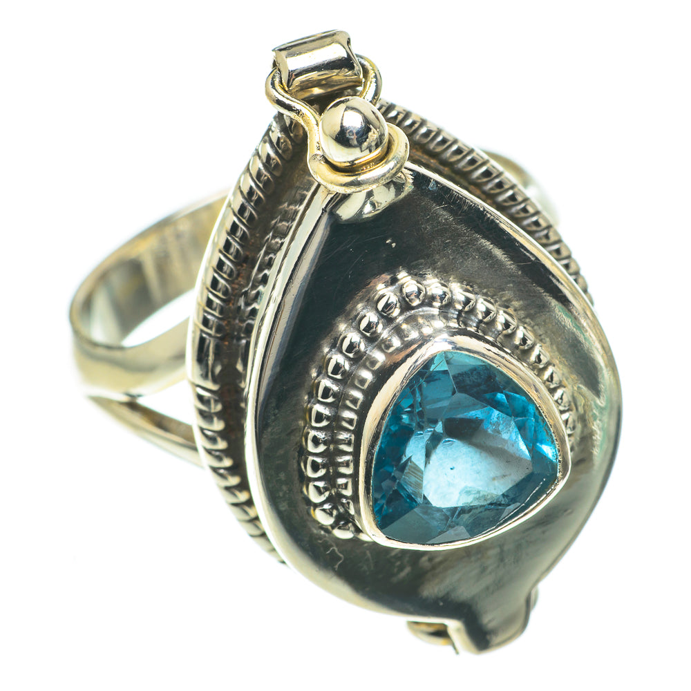 Blue Topaz Rings handcrafted by Ana Silver Co - RING64698