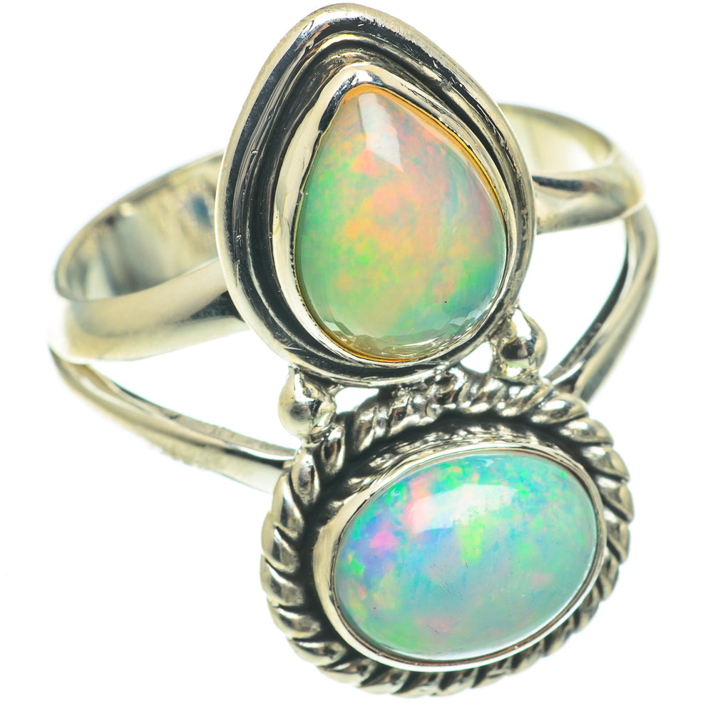 Ethiopian Opal Rings handcrafted by Ana Silver Co - RING64751