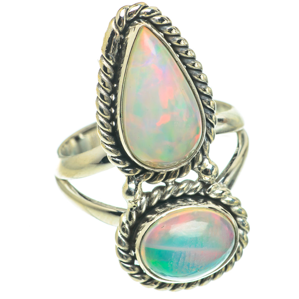 Ethiopian Opal Rings handcrafted by Ana Silver Co - RING64781