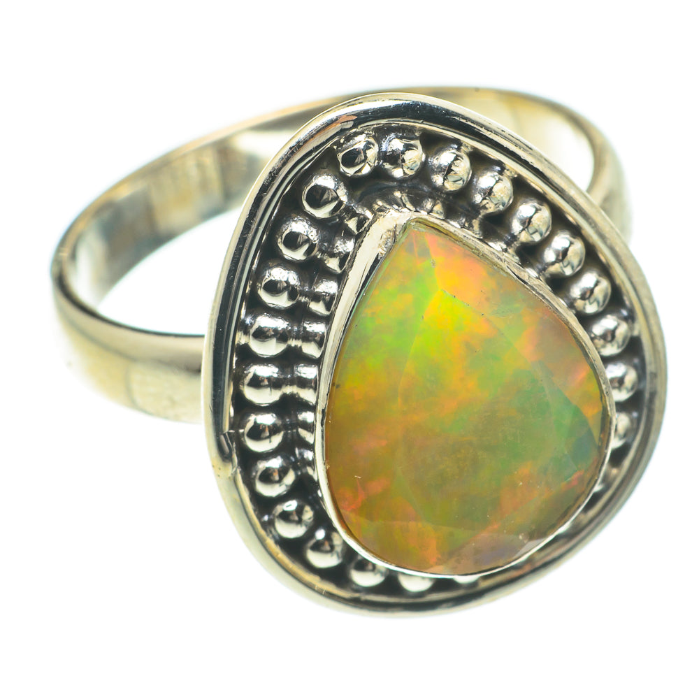 Ethiopian Opal Rings handcrafted by Ana Silver Co - RING64782