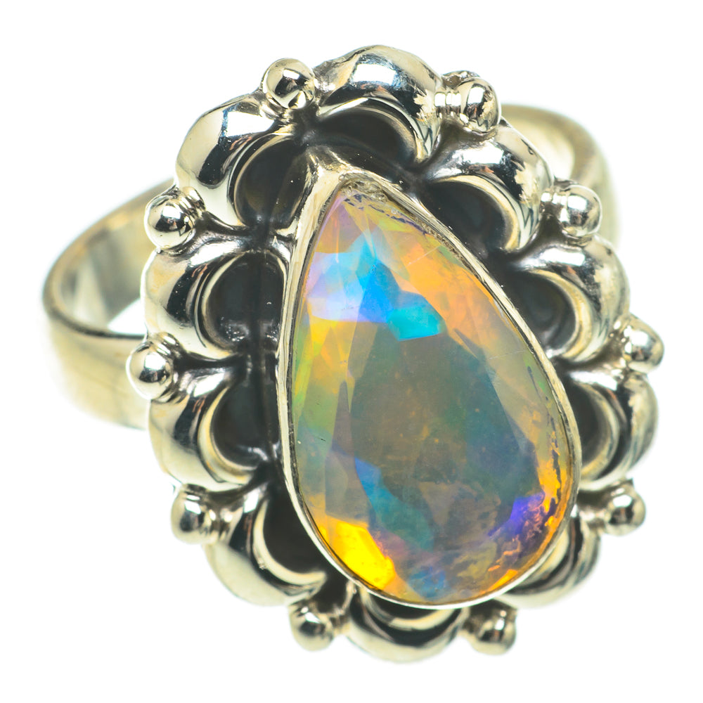 Ethiopian Opal Rings handcrafted by Ana Silver Co - RING64803