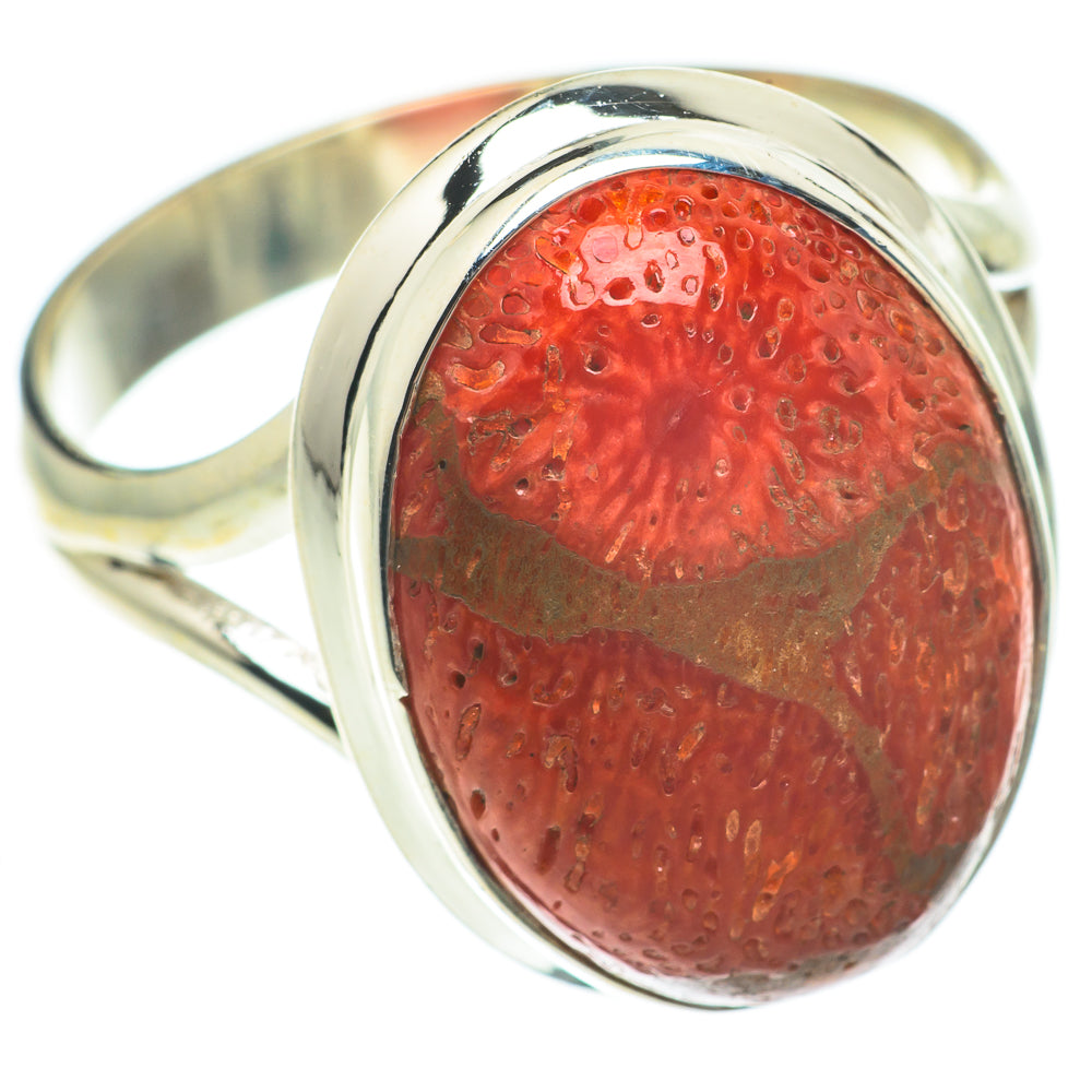 Sponge Coral Rings handcrafted by Ana Silver Co - RING64817