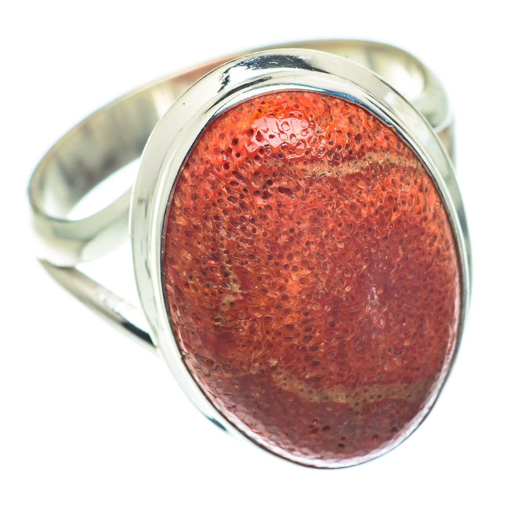 Sponge Coral Rings handcrafted by Ana Silver Co - RING64891