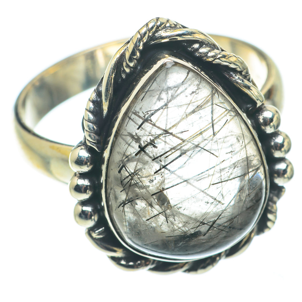 Tourmalinated Quartz Rings handcrafted by Ana Silver Co - RING64924