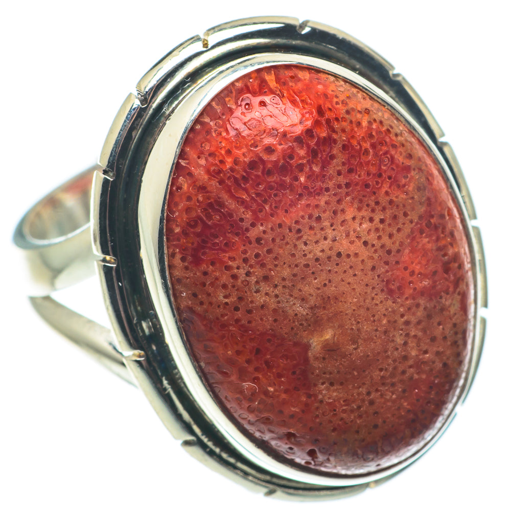 Sponge Coral Rings handcrafted by Ana Silver Co - RING64944