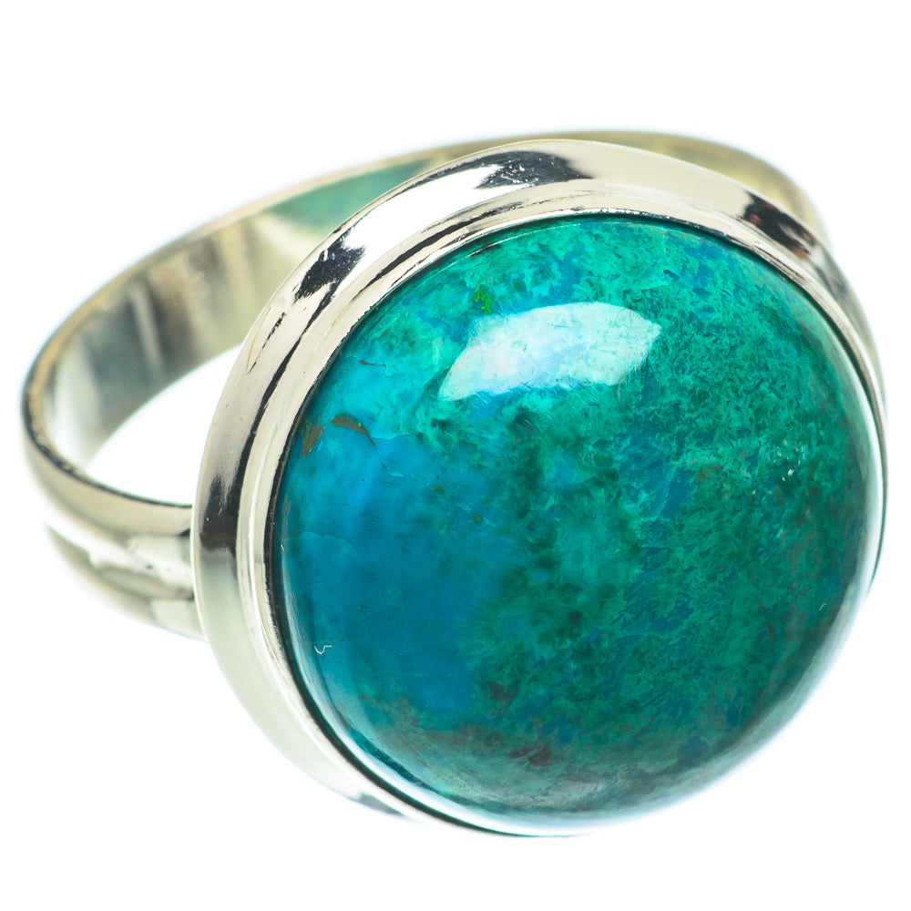Chrysocolla Rings handcrafted by Ana Silver Co - RING65007