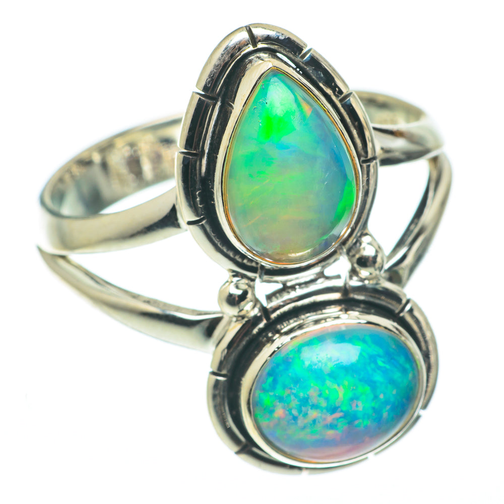 Ethiopian Opal Rings handcrafted by Ana Silver Co - RING65018