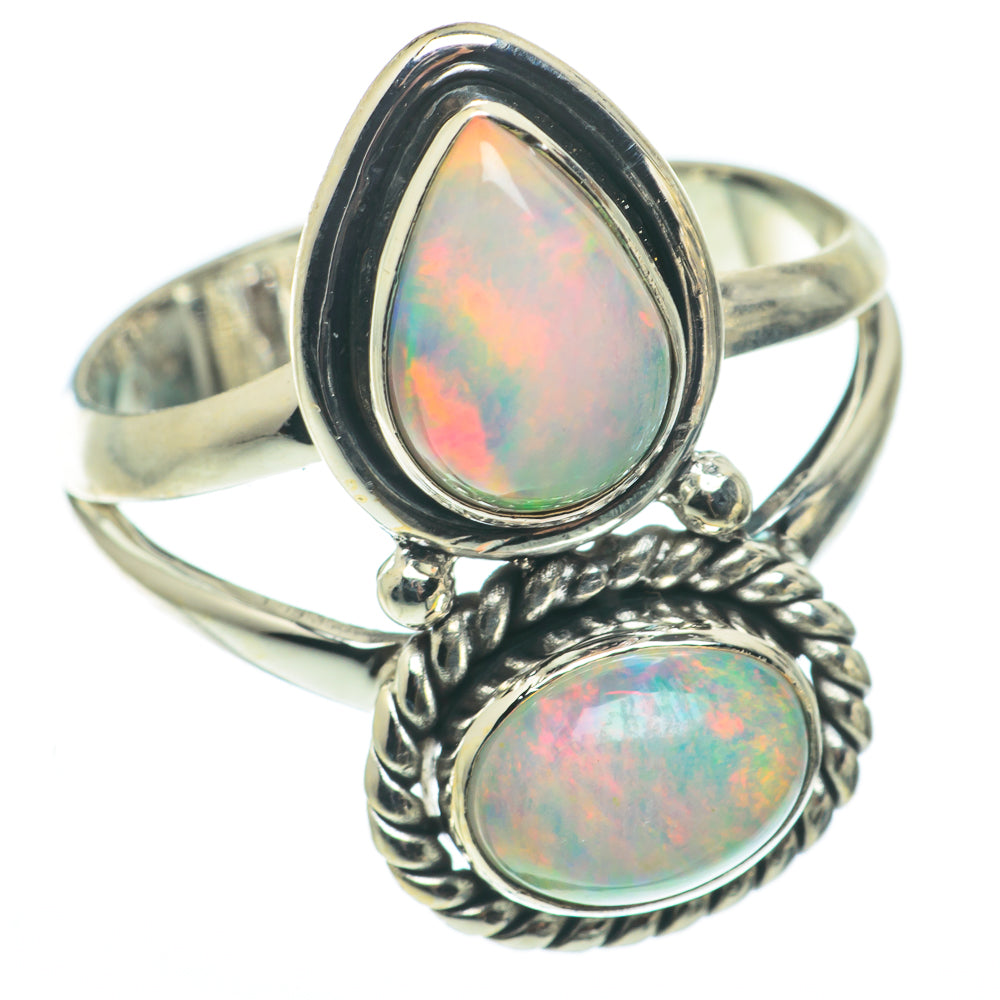 Ethiopian Opal Rings handcrafted by Ana Silver Co - RING65021