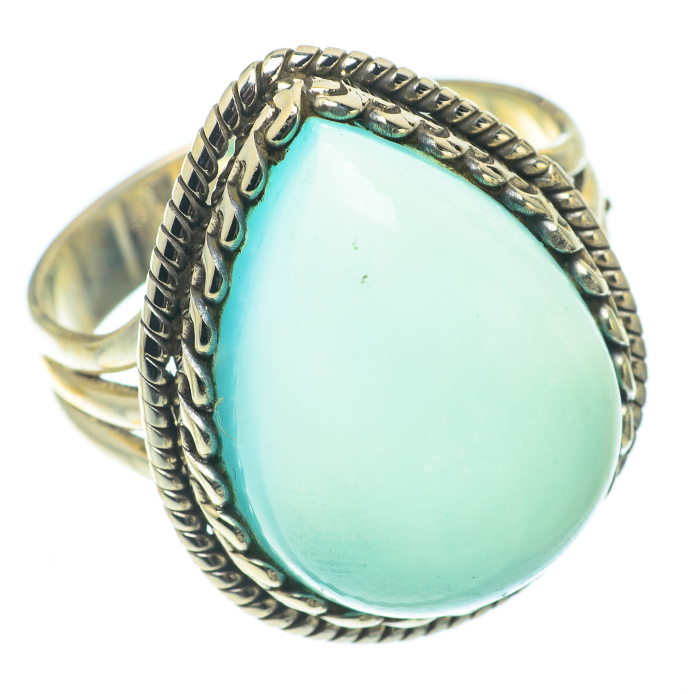 Aqua Chalcedony Rings handcrafted by Ana Silver Co - RING65059