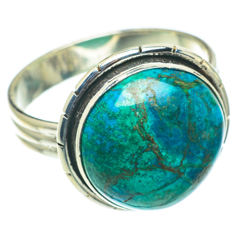Chrysocolla Rings handcrafted by Ana Silver Co - RING65070