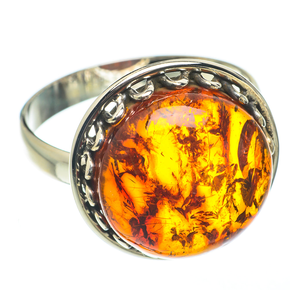 Baltic Amber Rings handcrafted by Ana Silver Co - RING65082