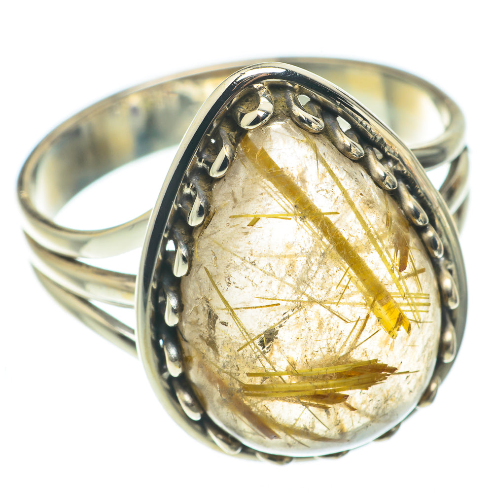 Rutilated Quartz Rings handcrafted by Ana Silver Co - RING65103