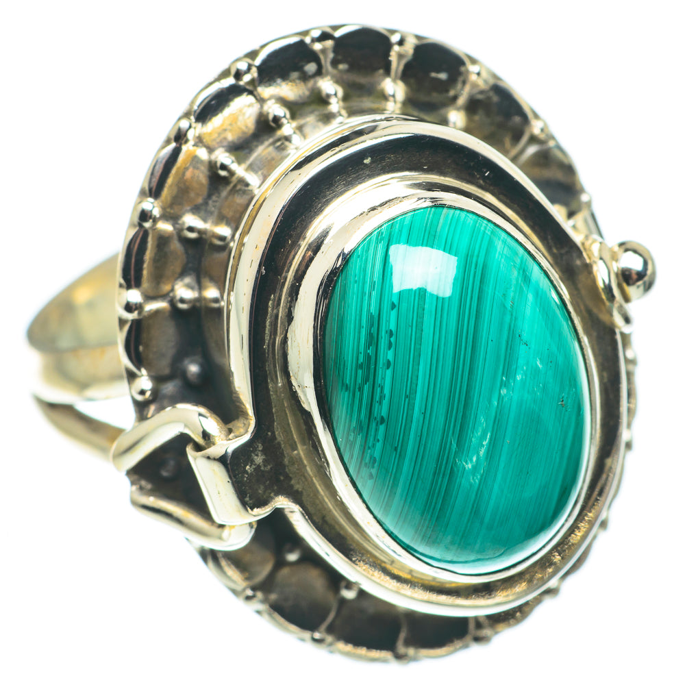 Malachite Rings handcrafted by Ana Silver Co - RING65126