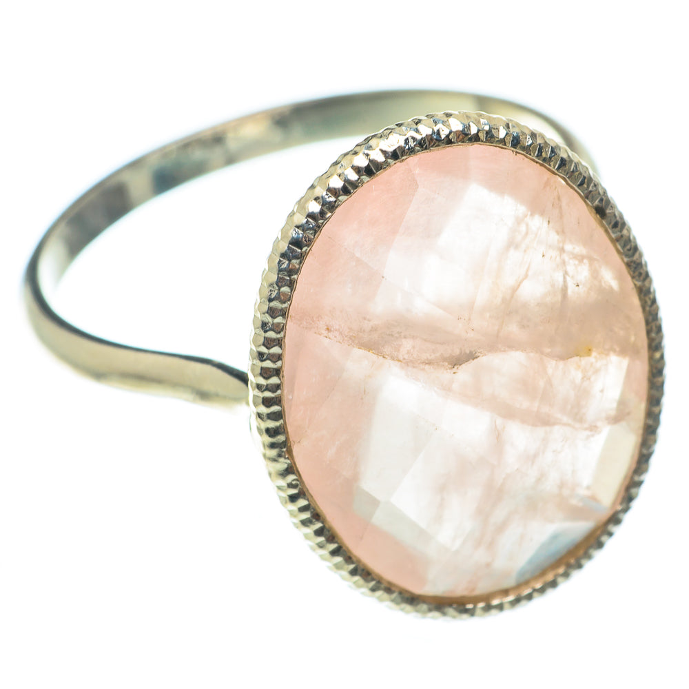 Rose Quartz Rings handcrafted by Ana Silver Co - RING65190