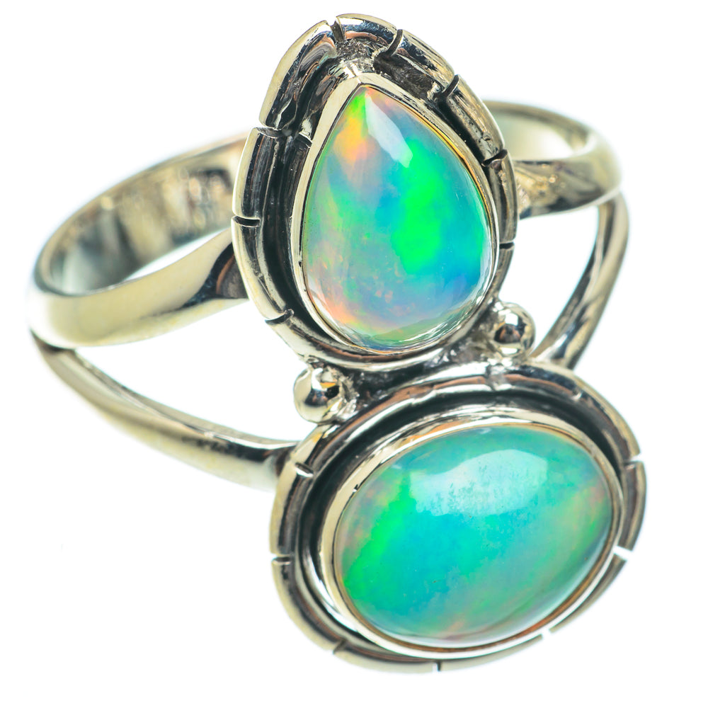 Ethiopian Opal Rings handcrafted by Ana Silver Co - RING65204