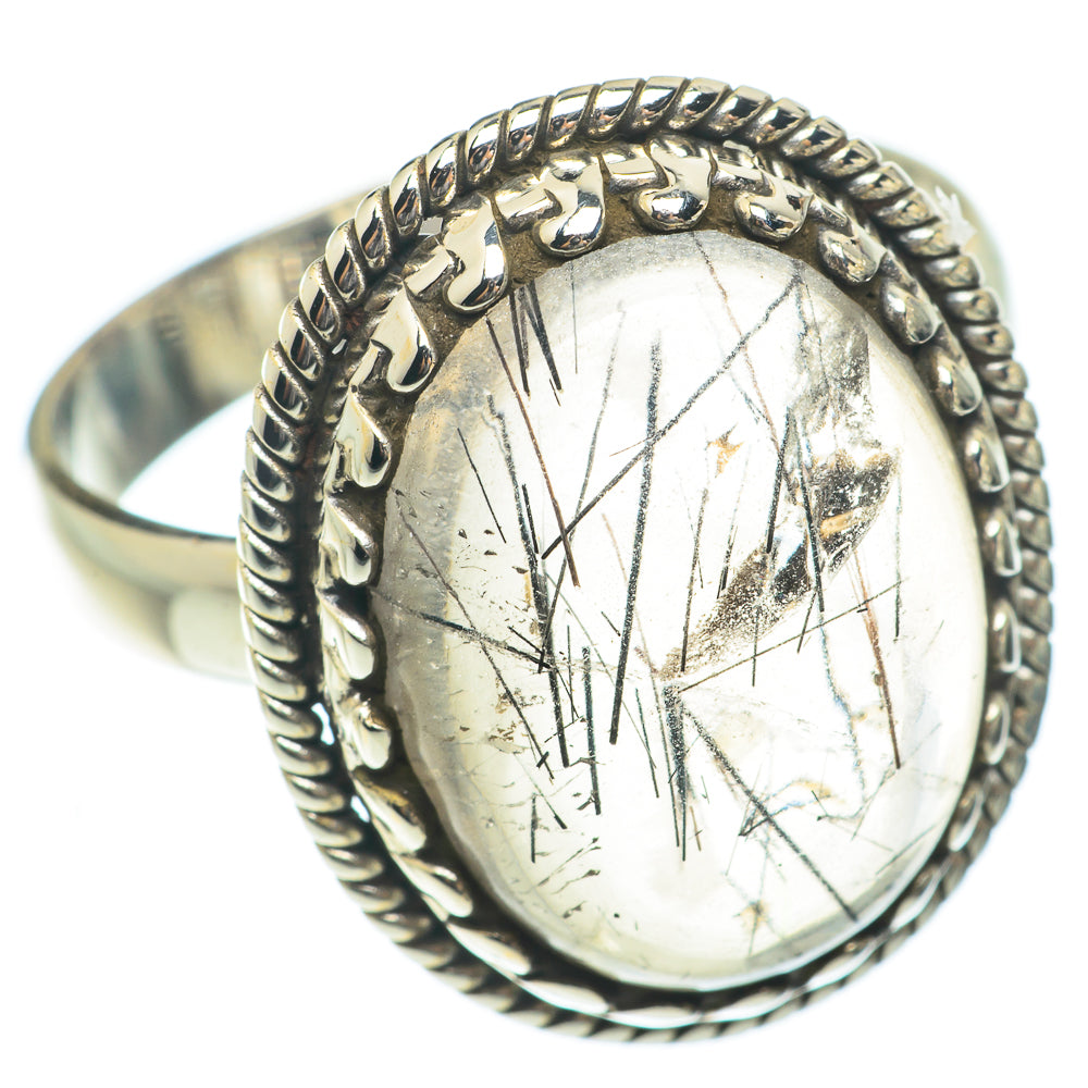 Tourmalinated Quartz Rings handcrafted by Ana Silver Co - RING65225