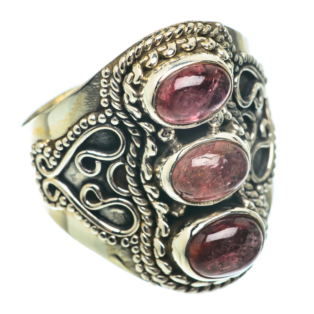 Pink Tourmaline Rings handcrafted by Ana Silver Co - RING65245