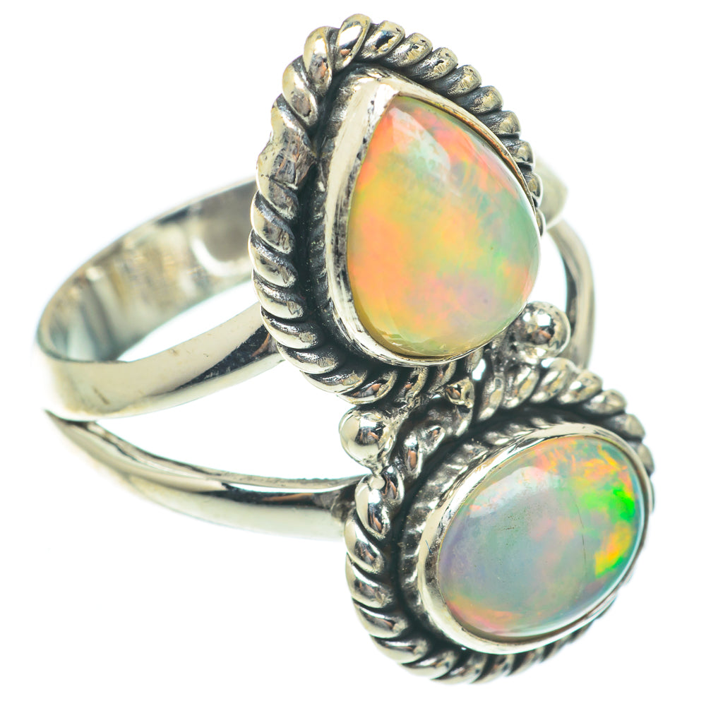 Ethiopian Opal Rings handcrafted by Ana Silver Co - RING65345