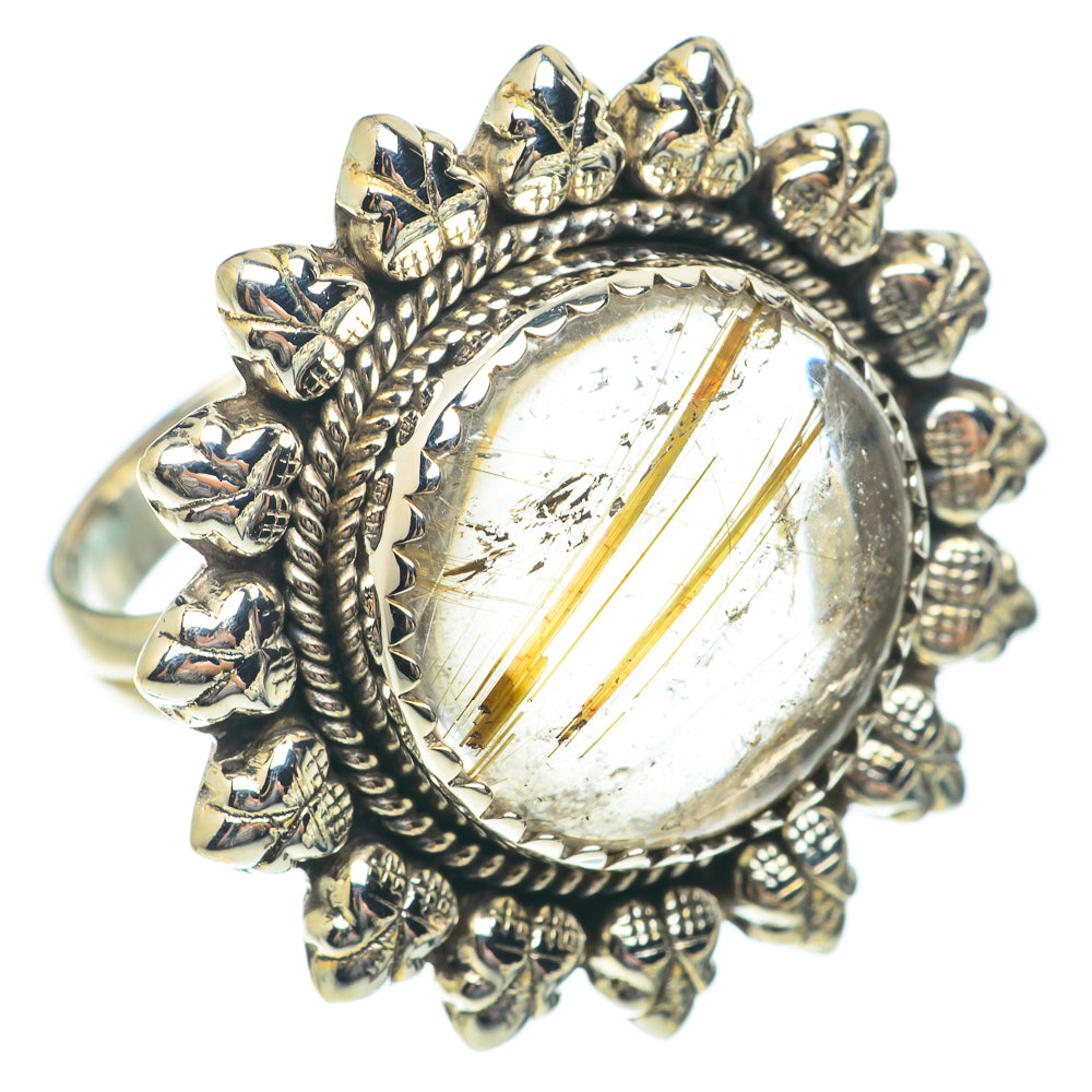 Rutilated Quartz Rings handcrafted by Ana Silver Co - RING65390