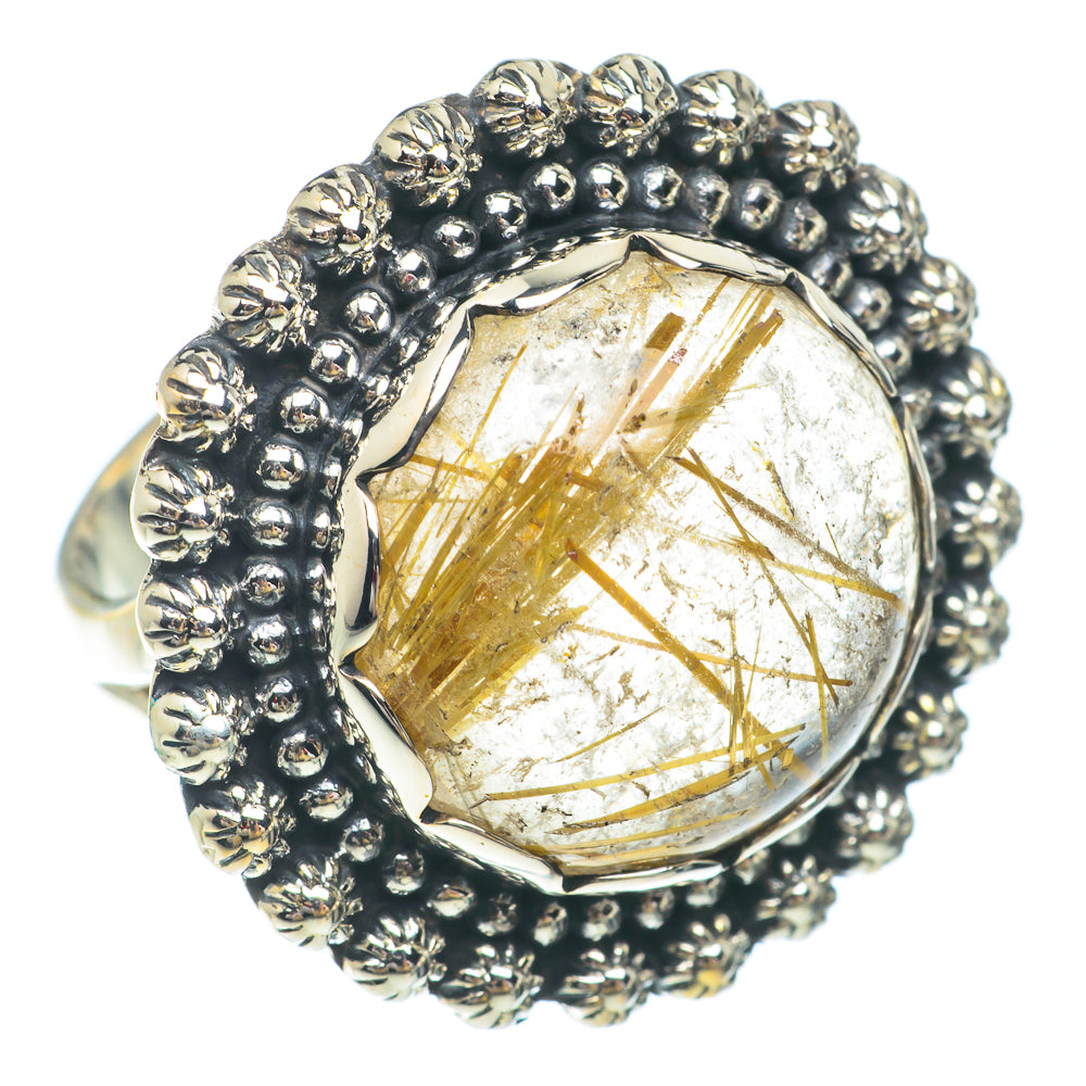 Rutilated Quartz Rings handcrafted by Ana Silver Co - RING65420