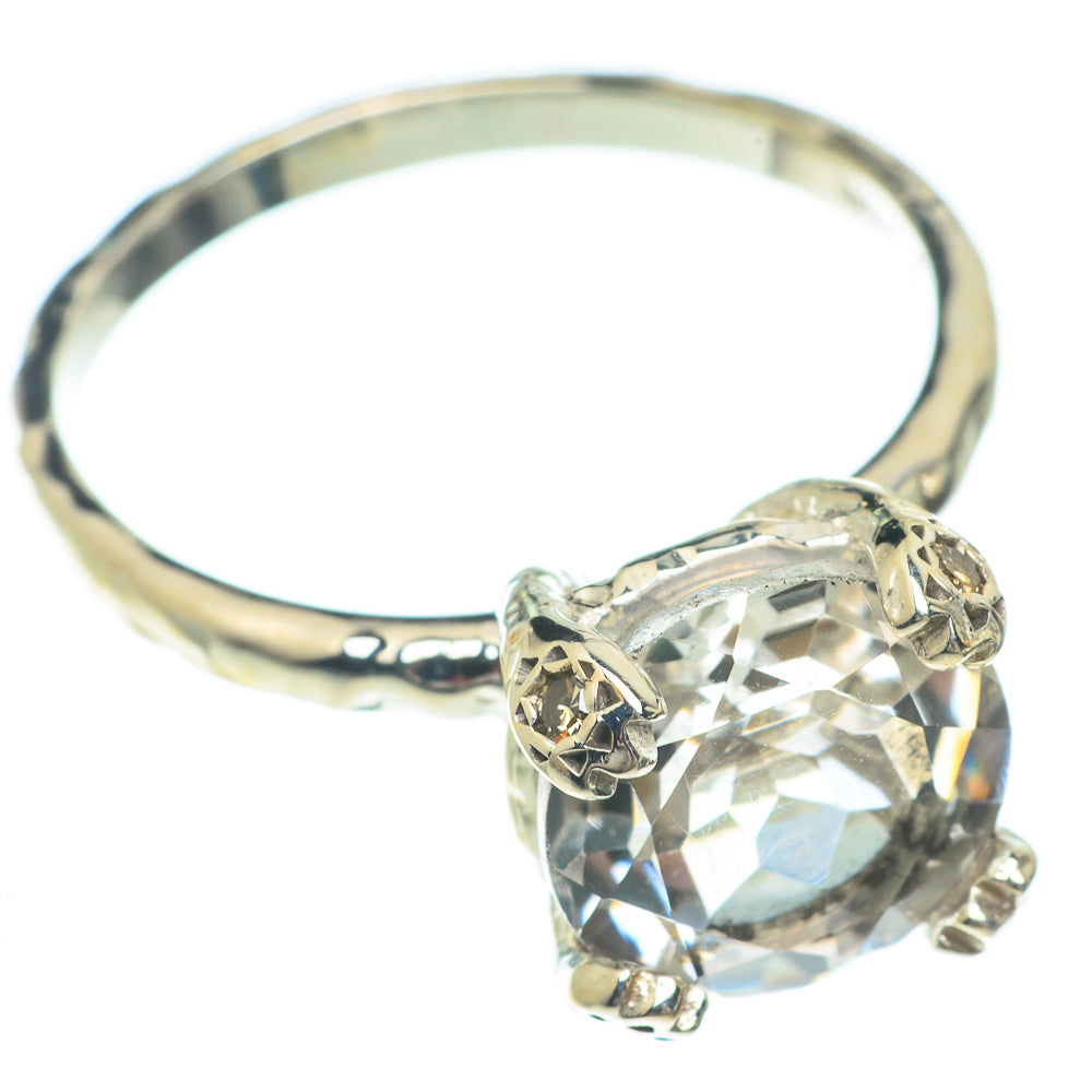 White Quartz Rings handcrafted by Ana Silver Co - RING65424