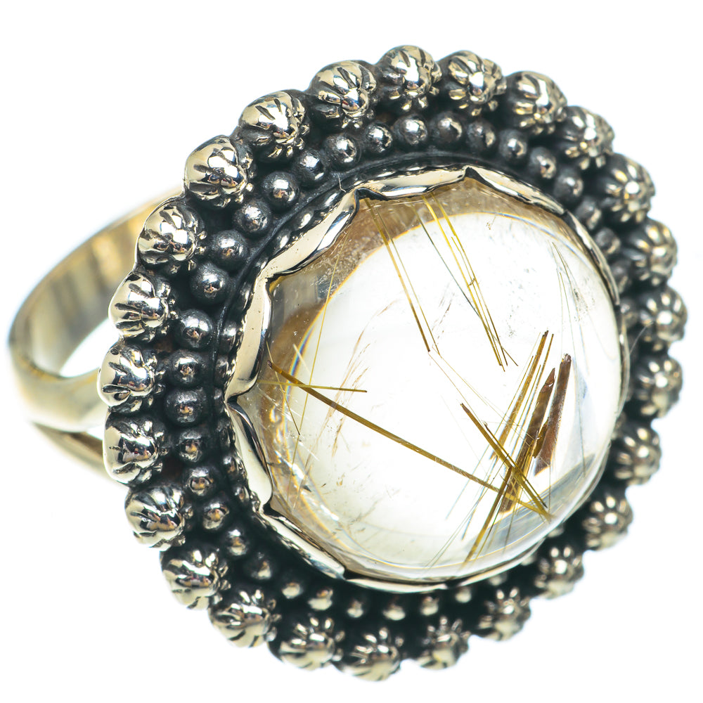 Rutilated Quartz Rings handcrafted by Ana Silver Co - RING65446