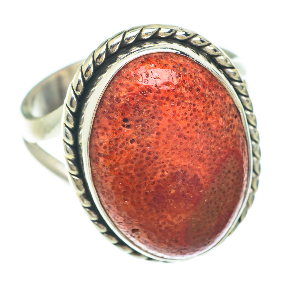 Sponge Coral Rings handcrafted by Ana Silver Co - RING65469