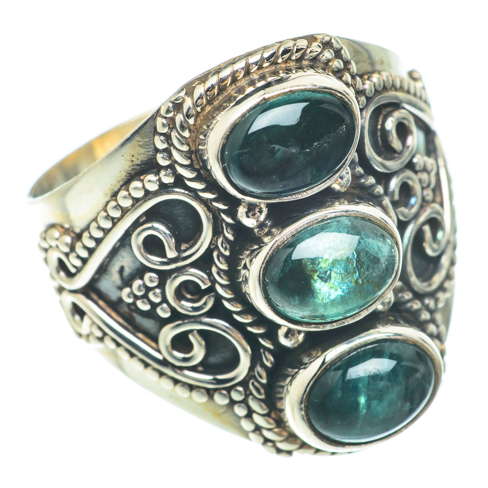 Green Fluorite Rings handcrafted by Ana Silver Co - RING65512