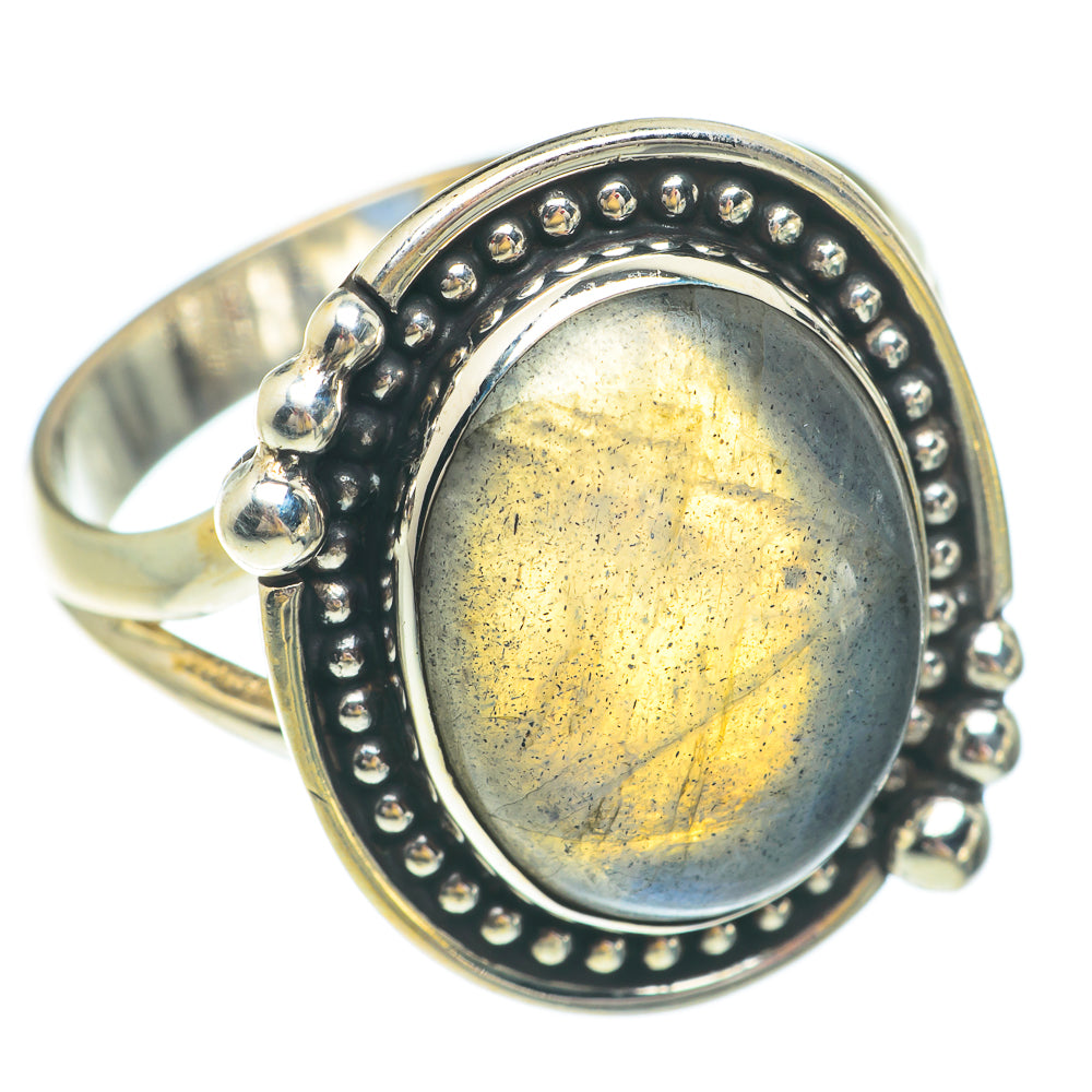 Labradorite Rings handcrafted by Ana Silver Co - RING65575
