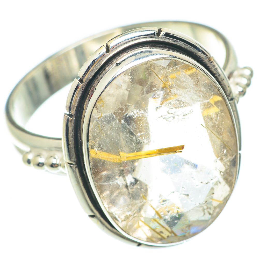 Rutilated Quartz Rings handcrafted by Ana Silver Co - RING65585