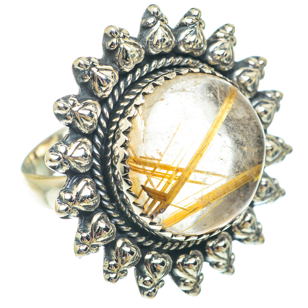 Rutilated Quartz Rings handcrafted by Ana Silver Co - RING65639