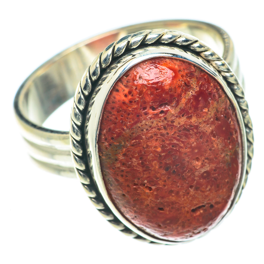 Sponge Coral Rings handcrafted by Ana Silver Co - RING65741