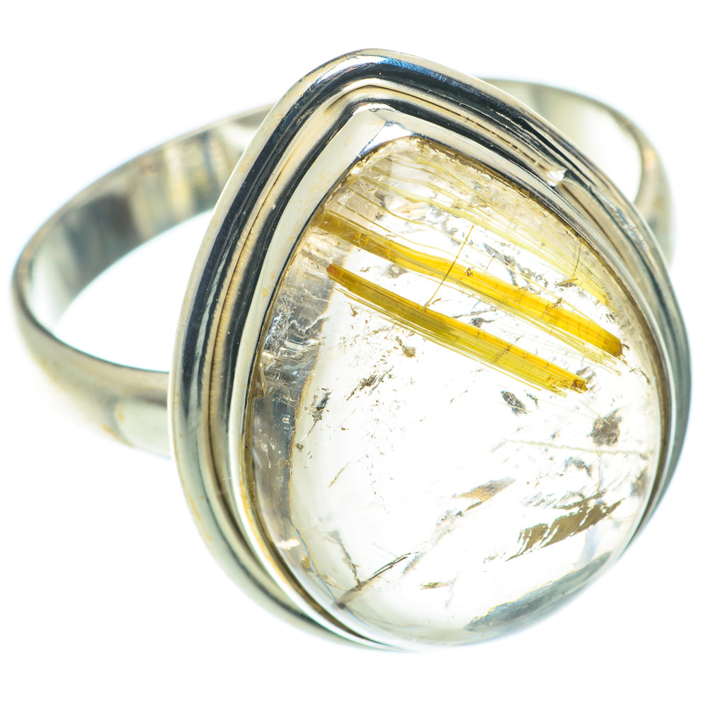 Rutilated Quartz Rings handcrafted by Ana Silver Co - RING65777