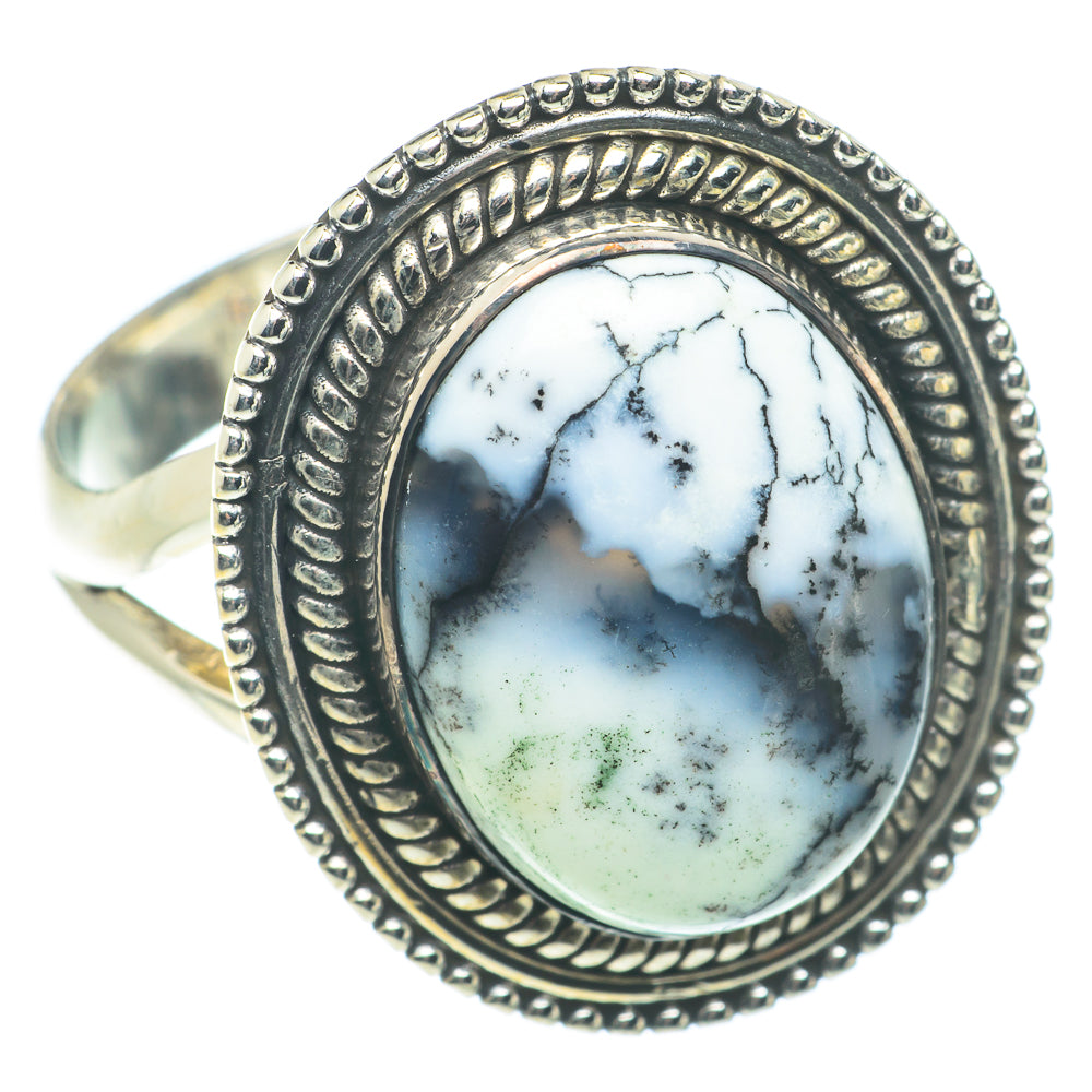 Dendritic Opal Rings handcrafted by Ana Silver Co - RING65781