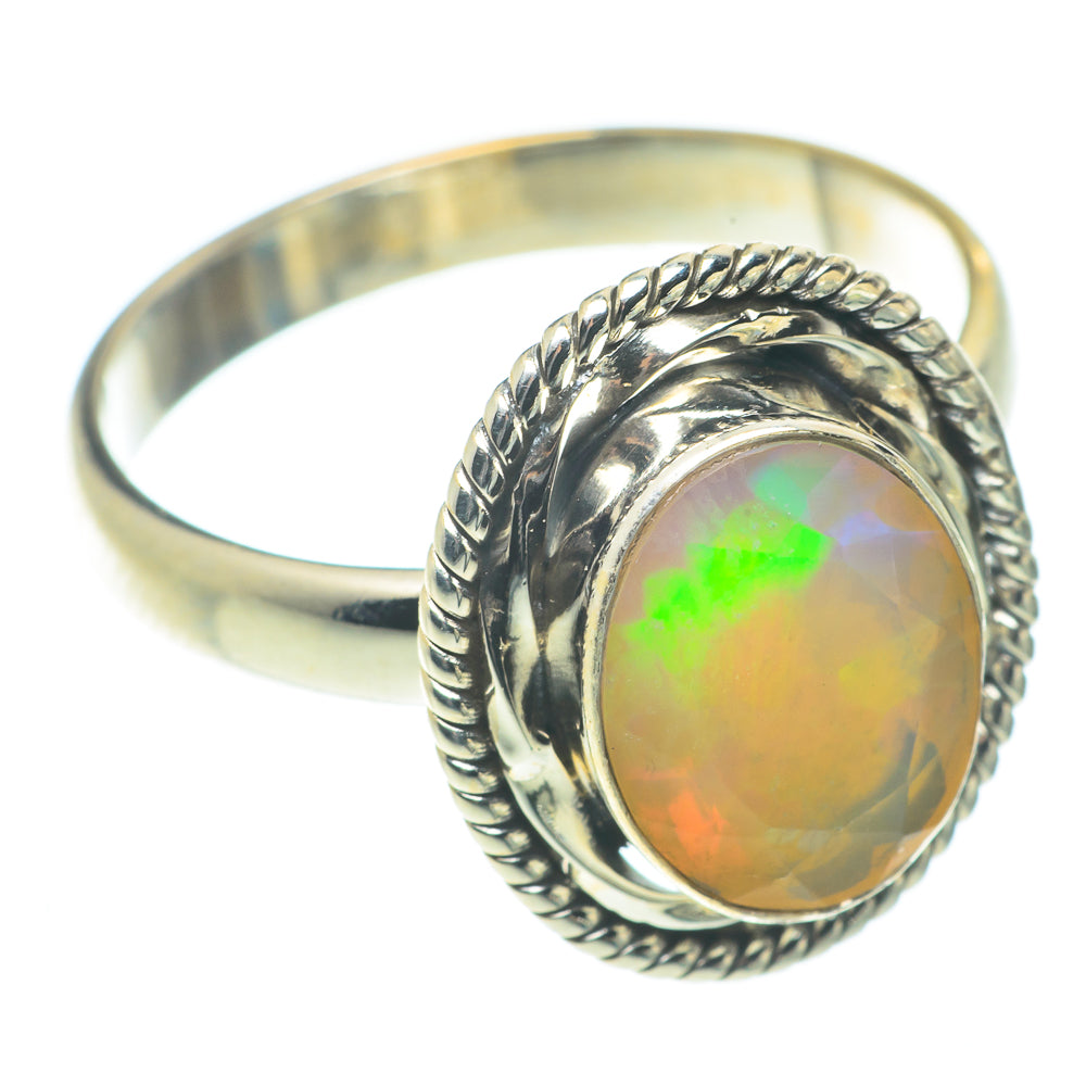 Ethiopian Opal Rings handcrafted by Ana Silver Co - RING65811