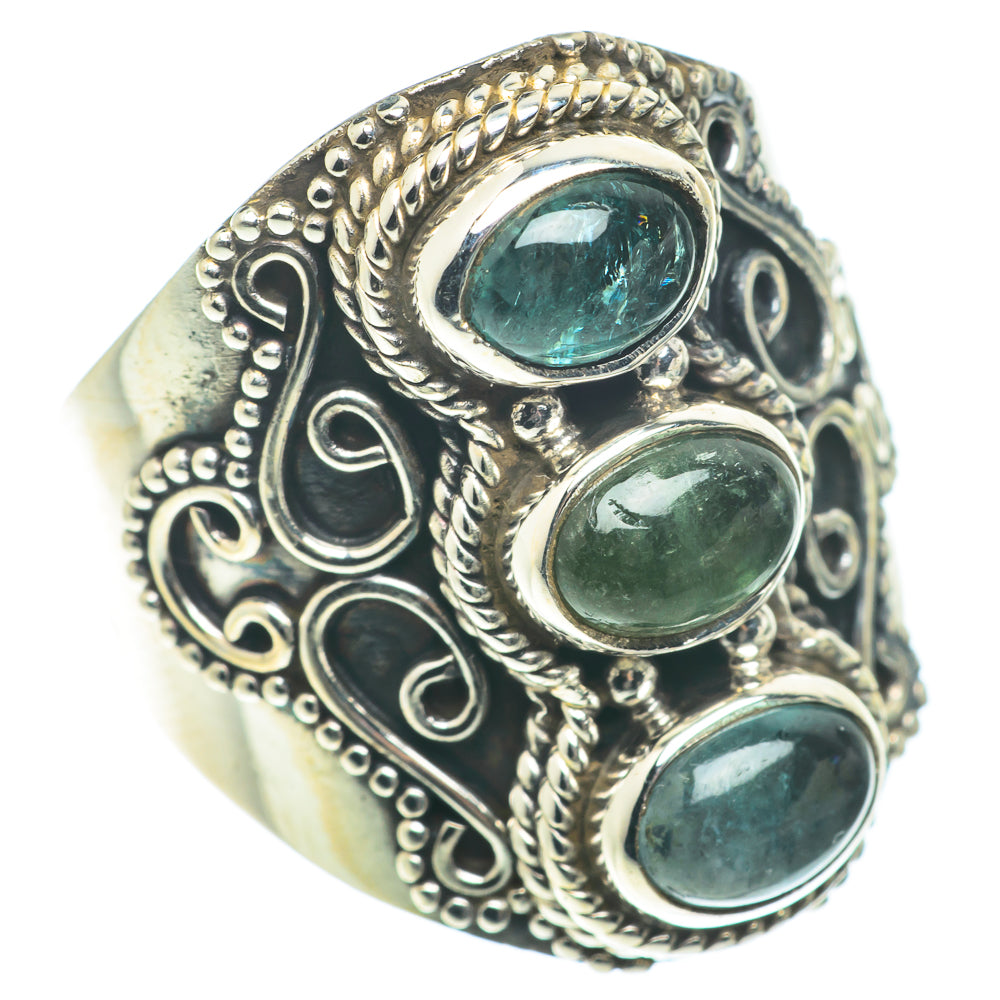 Green Tourmaline Rings handcrafted by Ana Silver Co - RING65855