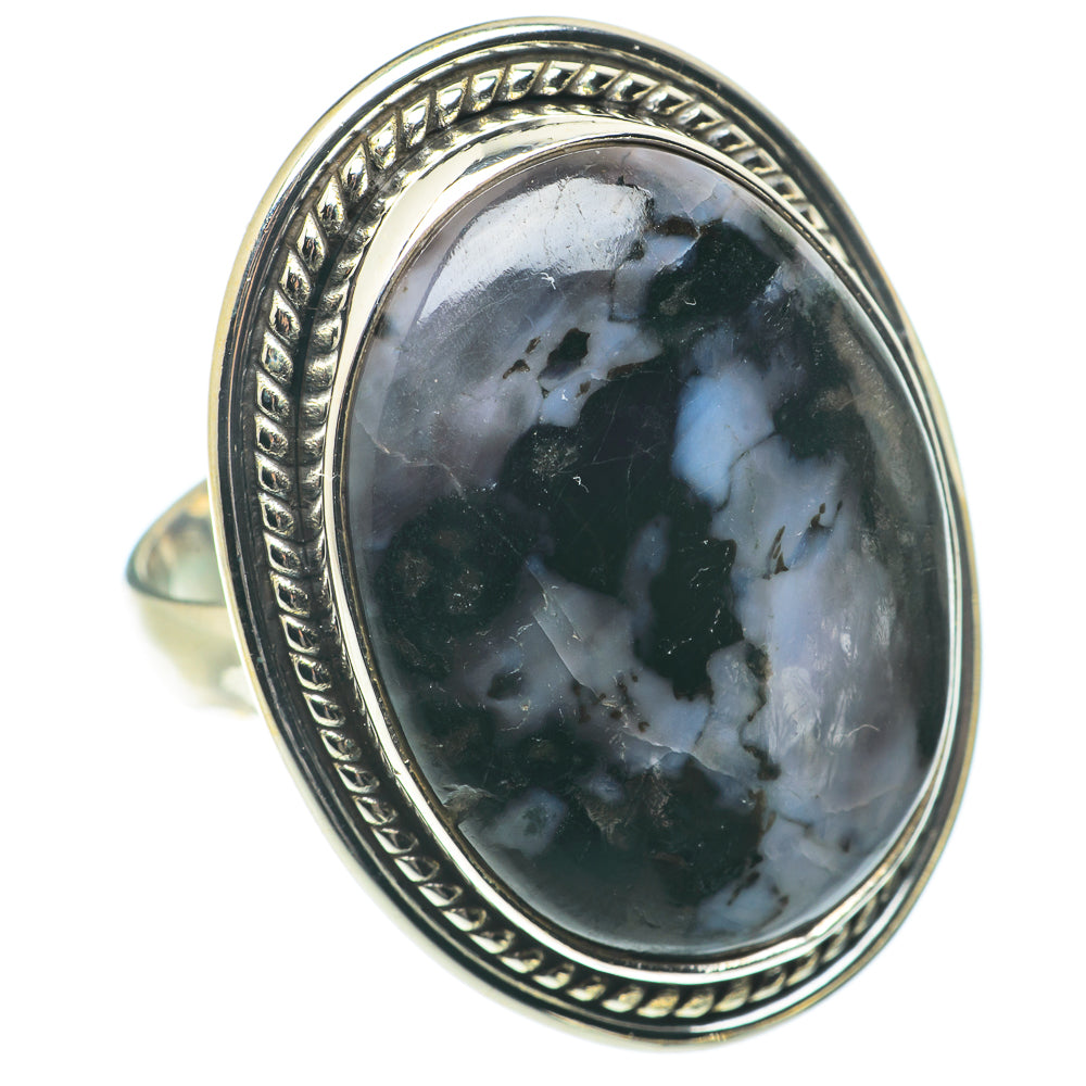 Gabbro Stone Rings handcrafted by Ana Silver Co - RING65906