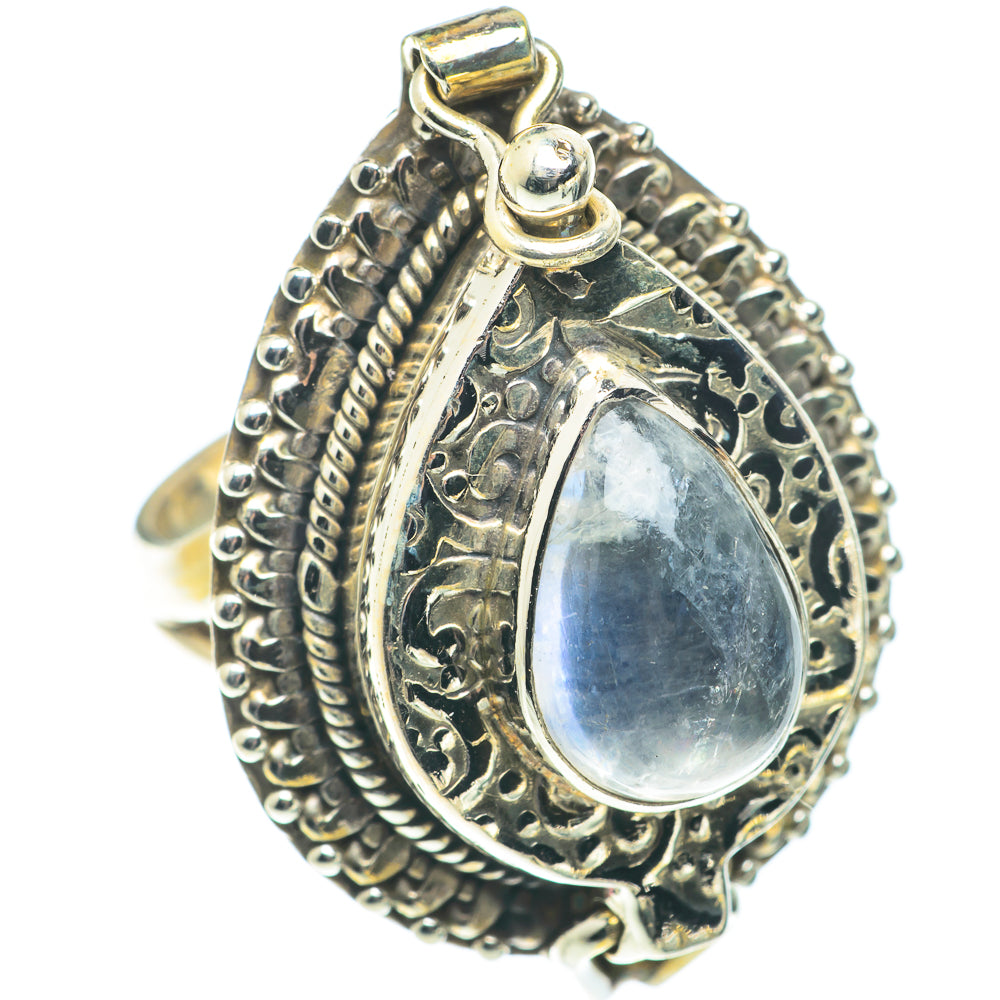 Rainbow Moonstone Rings handcrafted by Ana Silver Co - RING65909