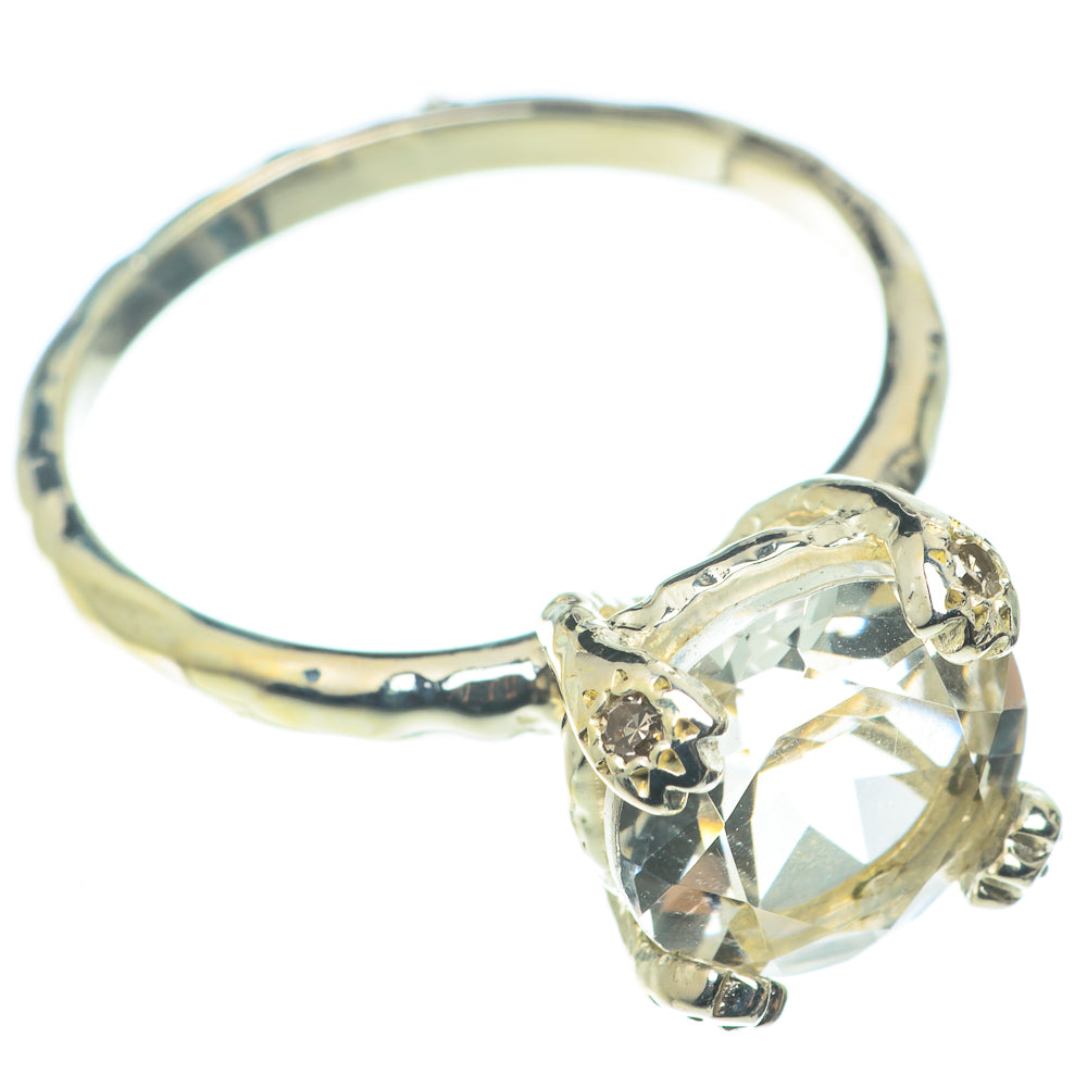 White Quartz Rings handcrafted by Ana Silver Co - RING65947