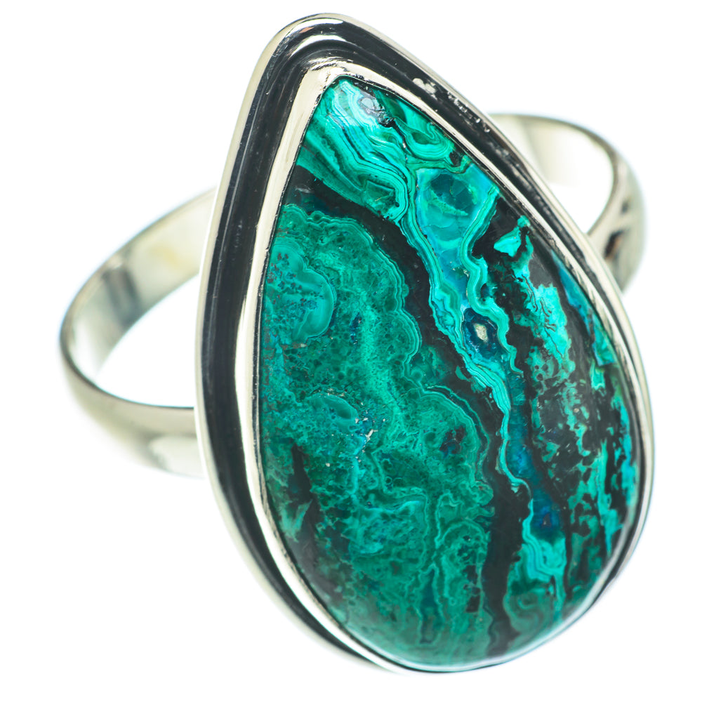 Chrysocolla Rings handcrafted by Ana Silver Co - RING65959
