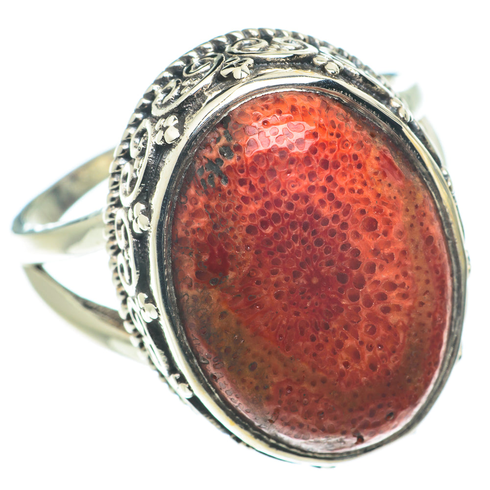 Sponge Coral Rings handcrafted by Ana Silver Co - RING65965