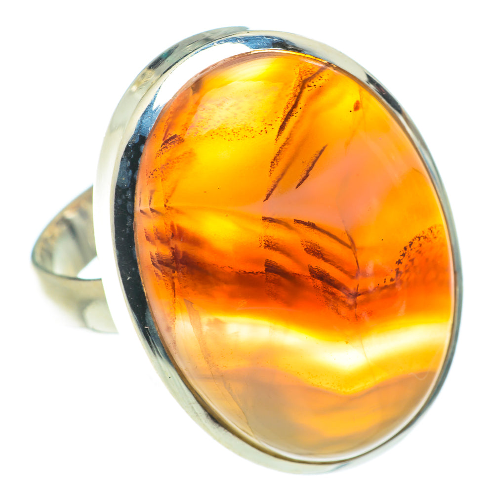 Botswana Agate Rings handcrafted by Ana Silver Co - RING66049