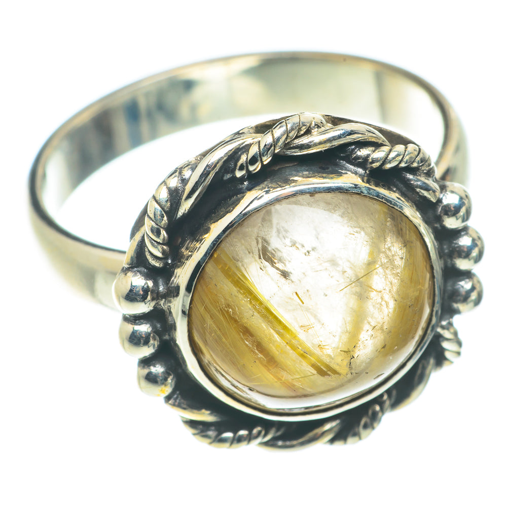 Rutilated Quartz Rings handcrafted by Ana Silver Co - RING66078