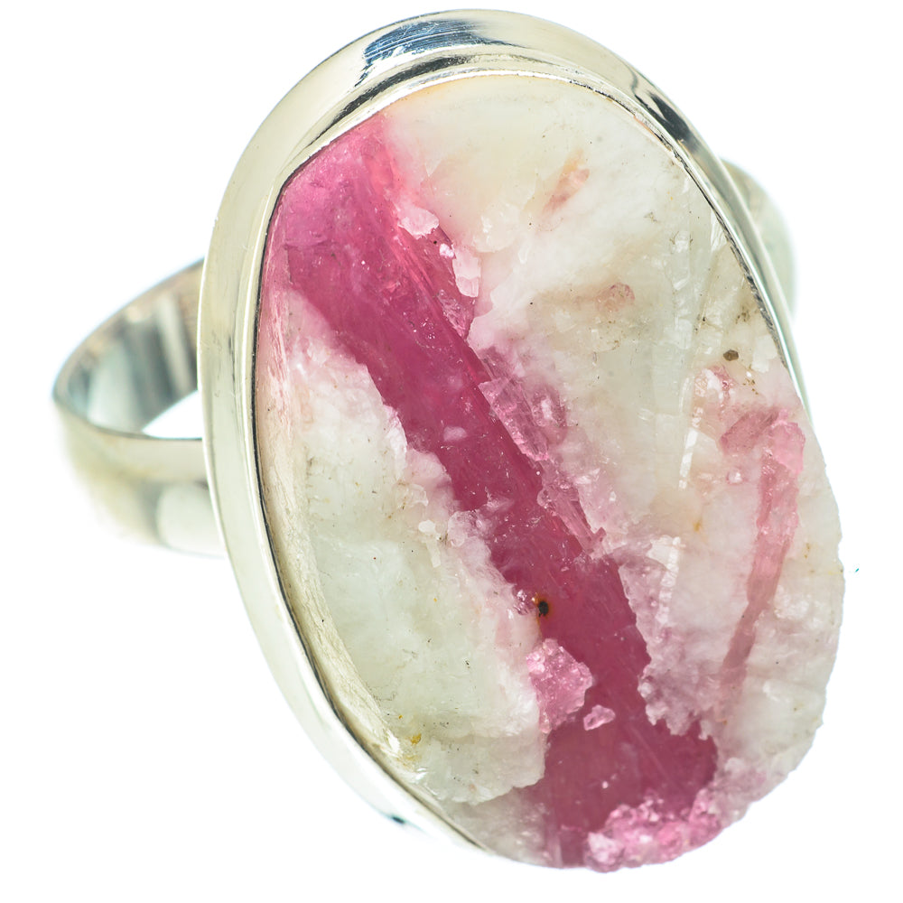 Pink Tourmaline In Quartz Rings handcrafted by Ana Silver Co - RING66225